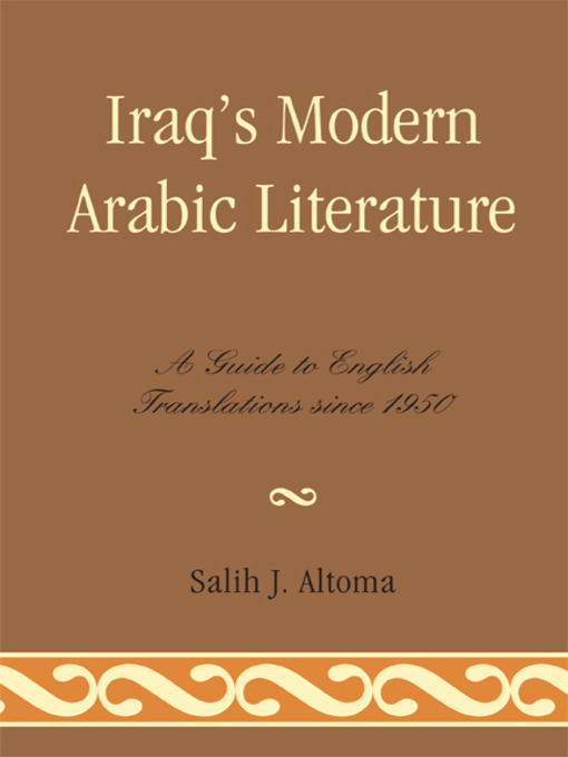 Title details for Iraq's Modern Arabic Literature by Salih J. Altoma - Available